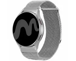 Bracelet magnétique iMoshion Milanese 20 mm - Convient pour Samsung Galaxy Watch 5 (Pro) / 4 (Classic) / 3 / Active 2 – Garmin Venu / 2 plus / Sq – Garmin Forerunner 245 (Music) / 55 / 645 – Garmin Fenix 6s / 5s – Polar Ignite (2) - Taille S - Argent