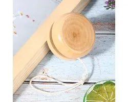 CHICIRIS DIY Houten Jojo Handgemaakte Ambachten Log Kleur Mini Rond Speelgoed 3 Stks voor Hand-Oog Coördinatie voor Kinderen