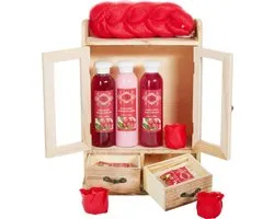 BRUBAKER Cosmetics Coffret Bain et soins - Canneberges - dans coffret en bois - Coffret cadeau 10 pièces