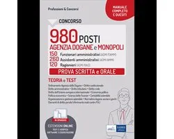 Concorso Agenzia Dogane e Monopoli 2022 - Prova scritta e orale: 150 Funzionari amministrativi (ADM/FAMM) - 260 Assistenti amministrativi (ADM/AMM) - 120 Ragionieri (ADM/RAG)