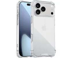 ShieldCase shock case geschikt voor iPhone 17 Pro Max (transparant) – stevige clear hoesje met valbescherming, slank design en perfecte pasvorm
