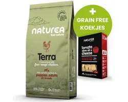 Naturea feel nature Terra - Poulet - 12 kg - Nourriture pour chiens - Plus biscuits sans céréales