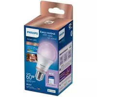 Philips Smart Lighting - Lamp - Slimme LED-Verlichting - Gekleurd en Wit Licht - E27 - 60W - Mat - Wi-Fi