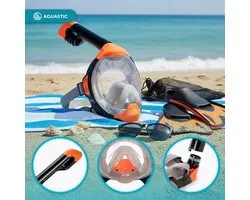 AQUASTIC KAI Jr Kinder snorkelmasker XS - Oranje