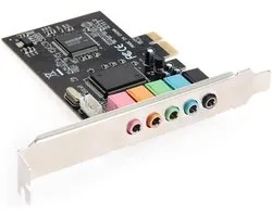 5.1 Surround Geluidskaart PCI Express Desktop PC - 6 Kanalen Audio Chip met Microfoon Ingang