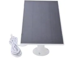 8W Solar Panel for Bird Feeder Camera Type C IP66 Resistant 360 Degree Mounted Doorbell Solar Panel for Rechargeable Battery Cameras White Feeder Camera/Camera Solar Panel Birds (WHITE)