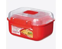 Conteneur micro-ondes Sistema Micro-ondes - Kom rectangulaire - 525 ml