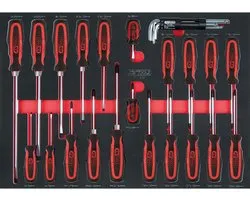 KS TOOLS SCS Schroevendraaierset 29-delig in 1/1 systeemmodule - 711.1029