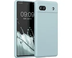 coque kwmobile pour Google Pixel 6a - Coque avec revêtement en silicone - Coque pour smartphone en Frosty Mint