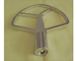 JP25A, batteur plat en acier inoxydable pour Kitchenaid avec élévateur pour le bol de 5 et 6 litres de capacité. Pétrisseurs 5KPM5, Pro500, série Professional 5 plus.