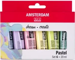 Amsterdam Standard Series acrylverf pastel set | 6 x 20 ml