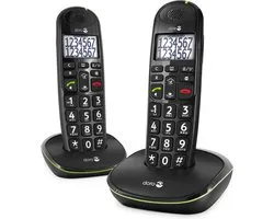 Doro PhoneEasy 110 - Duo DECT telefoon - Zwart