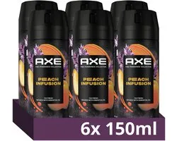 AXE - Premium Deodorant Bodyspray - Fine Fragrance Collection - Peach Infusion - 6 x 150 ml