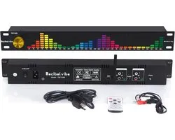 Audio Equalizer - Geluidsverbeteraar - Muziek Geluid Optimaliseren - Draadloze Bluetooth USB - 31-Bands Spectrum - Zwart