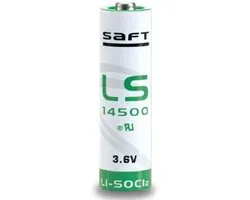 10x  SAFT LS14500 / AA Lithium batterij 3.6V