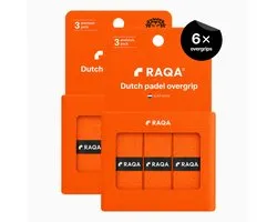 Raqa® Dutch Overgrip Oranje – 6x Padel Grip – Padel Racket Grip – 2-Pack Voordeelpack – Oranje