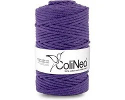 ColiNea - Corde - coton - cordon - Cordon coton - macramé - 5 mm x 100 m - violet