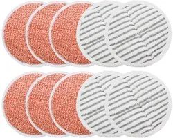 Paquet de 10 tampons de vadrouille de remplacement-Bissell Spinwave 2039A 2124-vadrouille pour sols durs-tampons à récurer robustes