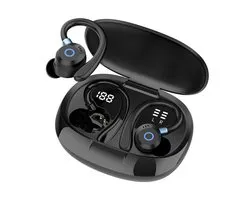 Draadloze Oortjes met LED Display -Oortjes draadloos - Draadloze oordopjes - Oortjes - Bluetooth oordopjes- Sport oordopjes - Earpods - Led Display - Noise Cancelling - Zwart