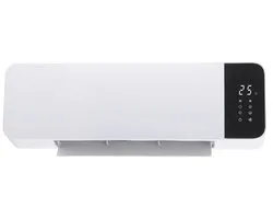 Borg Ceramic Chauffage - Chauffage de salle de bain - Chauffage - Chauffage mural - 2000 watts - adapté à la salle de bain - élément PTC - avec télécommande