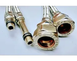 Raccord de Robinet Flexible - Raccord de Tuyau - Installation de Conduite d'Eau - Joint en Caoutchouc - M10 x 15MM