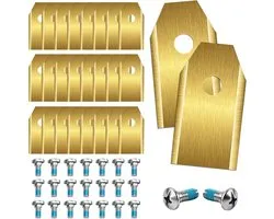 36 lames de rechange - Lames en acier inoxydable - compatibles avec les robots tondeuses Segway Navimow comme les i105E, i108E, H1500E-VF, H3000E-VF, X315E, X330E et Gardena Sileno Minimom, Husqvarna et autres accessoires pour tondeuses de jardin
