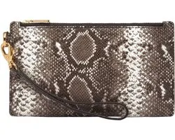 FOSSIL sac à poignet sac d’accessoires Gift Wristlet Python gris