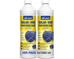 Bio-chem Solar and PV Photovoltaic Cleaner – 2 x 1000 ml concentrate – dilutable up to 1:20 – deeply effective and - ShopVlot