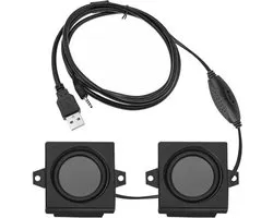 Mini Computer Speaker Hidden Style Small Desktop Speaker 360° Stereo Sound USB Portable Speaker Perfect for Office Gaming and Home Office