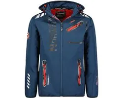 Geographical Norway Royaute Softshell Jas Donkerblauw/Rood - S