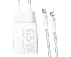 65w USB C oplader 1 meter - Oplader / Adapter geschikt voor MacBook Air M1 M2 M3 A2337 A2681 A3113 - Power Delivery