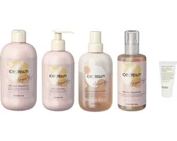 Inebrya - Ice Cream Pro-Age Shampooing 300ML + Masque 300ML + Après-Shampooing Bi-Phase 200ML + Traitement 100ML + Format Voyage Offert
