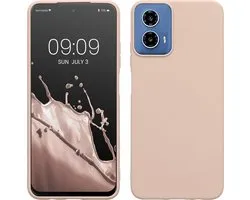 kwmobile coque de téléphone compatible avec Motorola Moto G34 5G - Coque pour smartphone - Coque arrière en lait de coco