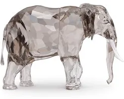 Swarovski beeldje Elegance of Africa SCS Jaarlijkse Editie 2022 Olifant Fayola | decoratieobject, sierlijk kristal, grijs, tijdloos design