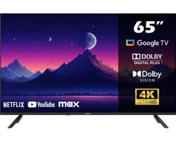 Horizon Smart TV 65 pouces - 4K ULTRA HD LED - Line XT - Google TV WiFi - Assistant vocal - Design fin sans cadre