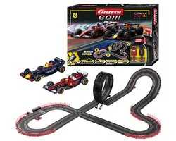 Carrera Go!!! Racebaan - Speelgoed - Speed Zone Formule 1 - Max Verstappen No.1 vs. Lewis Hamilton No.44 - 6,3m - 1:43