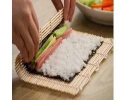 New Age Devi - Bamboe Sushi Rolmat | Sushi Mat - Lepel | Sushimat en creëer de perfecte sushi ervaring!
