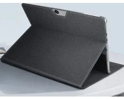 Convient pour étui Microsoft Surface Pro 9, cuir artificiel - collection SafeStand noir