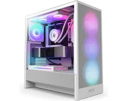 Boitier PC Vide NZXT H5 Flow RGB (2024) Wit