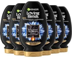 Garnier Loving Blends - Après-shampooing - Charbon magnétique - 250 ml - Lot de 6
