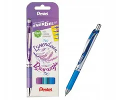 Set de stylos Pentel EnerGel Lavender Provence - 4 pièces