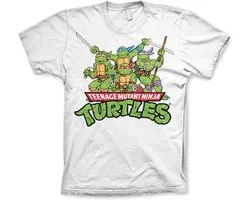 Teenage Mutant Ninja Turtles Turtles Distressed Group T-shirt White