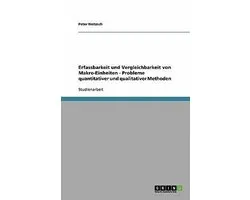 Erfassbarkeit und Vergleichbarkeit von Makro-Einheiten - Probleme quantitativer und qualitativer Methoden