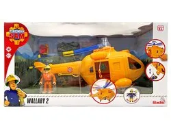Simba - Brandweerman Sam - Helikopter Wallaby II met figuurtje