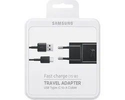 Samsung Snellader / Oplader Samsung Galaxy A5 2017 & A3 2017 - (2 Ampère USB-C)   (OPGELET niet voor A 2015/2016 series!) - Origineel - Zwart