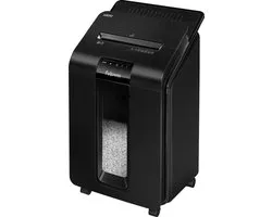 Destructeur de papier Fellowes AutoMax 100M mini shreds P4, 100 feuilles, noir
