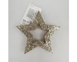 brauns heitmann houten kerst ster met glitter 9.5 cm