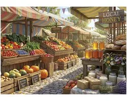 Educa XXL Pieces - Sunny Farms Market - 500 pieces.