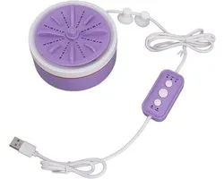 Mini machine à laver Turbo, machine à laver Turbo portable efficace pour petits vêtements, Mini USB pour les voyageurs à la maison (VIOLET)