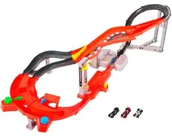 Hot Wheels Racing Formula 1 Downhill Circuit Race baanset met 3 metalen F1-auto's